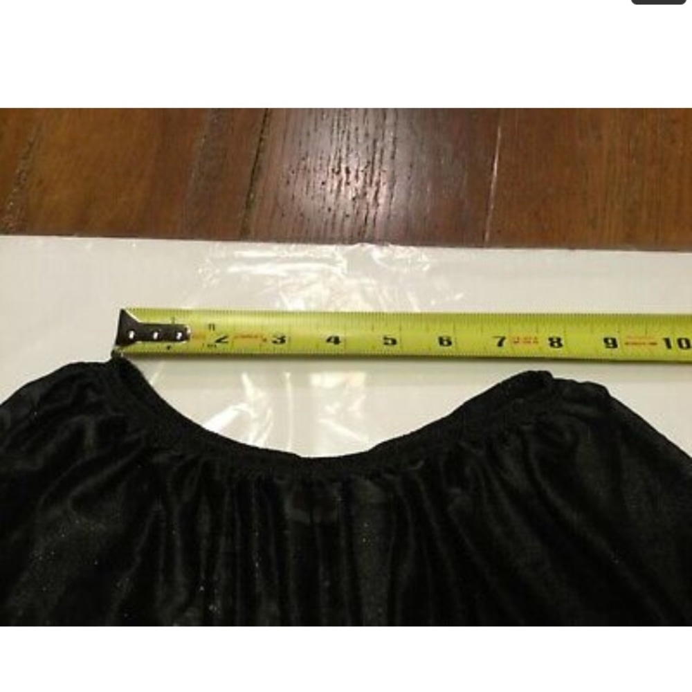 Moret Girls Black Shimmery Dance Skirt  Sz S 6/8? - Picture 4 of 6
